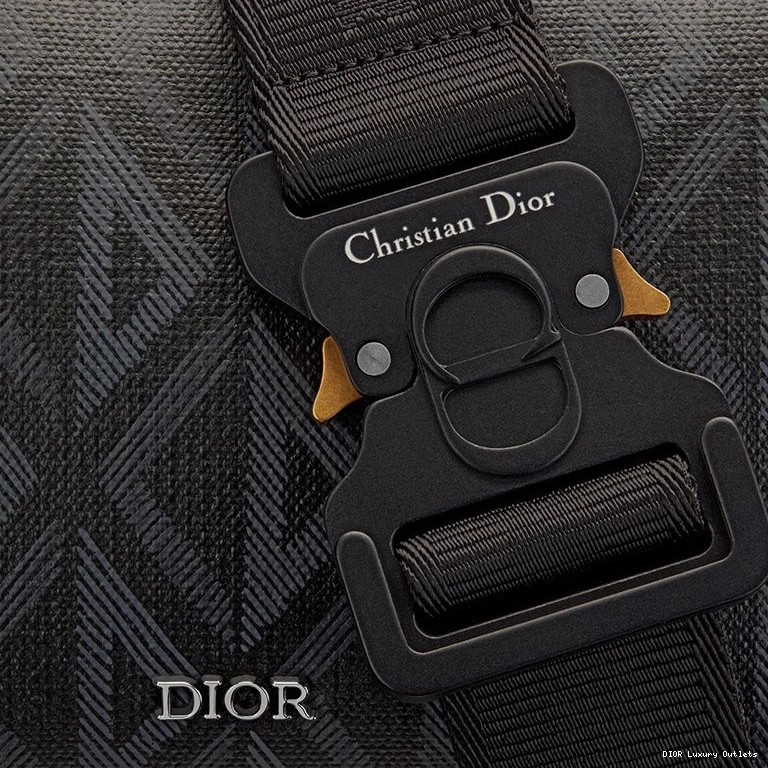 Cheap Bag Motif Black Dior Lingot 22 Diamond CD Canvas 0806 Luxury
